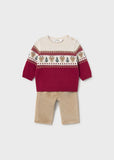 Conj. Pantalon largo jersey venados rojo