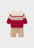 Conj. Pantalon largo jersey venados rojo