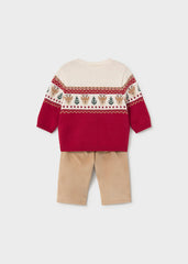 Conj. Pantalon largo jersey venados rojo