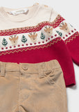 Conj. Pantalon largo jersey venados rojo
