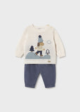 Conj. Pantalon largo perrito indigo