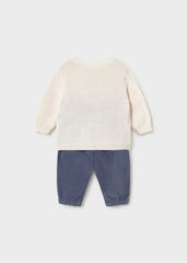 Conj. Pantalon largo perrito indigo