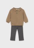 Conj. Pantalon y sueter galleta