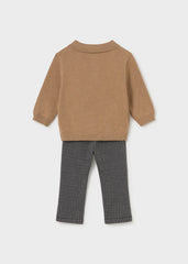 Conj. Pantalon y sueter galleta