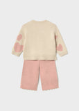 Conj. Pantalon tricot "made with love"