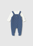Pelele peto acolchado blueberry