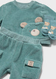Chandal 2 piezas pana c/calcetin mineral