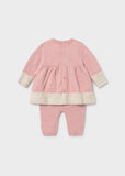 Conj. Leggings tricot rosa