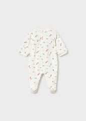 Mameluco tundosado c/cuello estampado flores