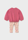 Conj. Leggings pullover flores dulce