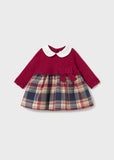 Vestido tricot combinado red