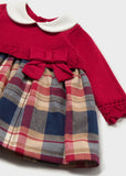 Vestido tricot combinado red