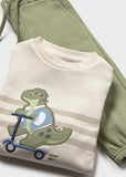 Conj. Sudadera y pants dino scooter laurel