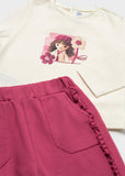 Conj. 3 piezas pants petalo