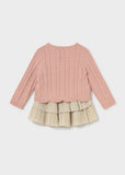 Conj. Falda con jersey rosa