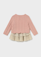 Conj. Falda con jersey rosa