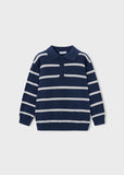 Polo m/l tricot stripes azul