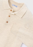Polo m/l tricotosa piedra