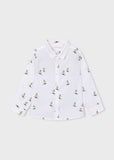 Camisa m/l estampado ski