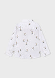 Camisa m/l estampado ski