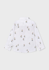 Camisa m/l estampado ski