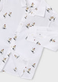 Camisa m/l estampado ski