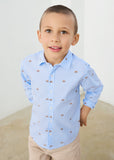 Camisa m/l estampado perritos