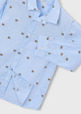 Camisa m/l estampado perritos