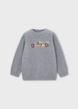Sueter intarsia F1 Niebla
