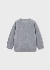 Sueter intarsia F1 Niebla