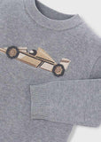 Sueter intarsia F1 Niebla