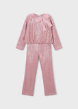 Conj. Pantalon lentejuelas rosa