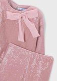 Conj. Pantalon lentejuelas rosa