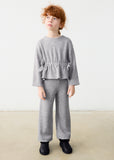 Conj. Pantalon tricot gris