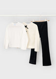 Conj. 3 piezas leggings formal negro