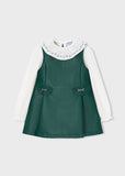 Vestido polipiel combinado botella
