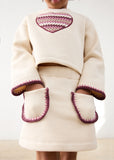 Conj. Falda felpa corazon
