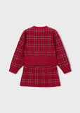 Conj. Falda tricot pelo rojo