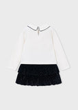 Conj. Falda terciopelo strass negro