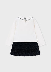 Conj. Falda terciopelo strass negro
