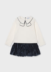 Conj. Falda terciopelo strass marino