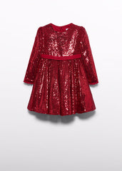 Vestido lentejuelas rojo