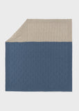 Toquilla azul-beige