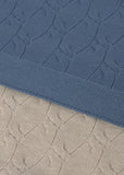 Toquilla azul-beige