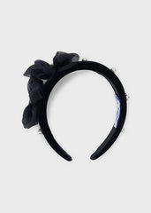 Diadema terciopelo flores