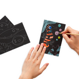 Mini kit "Scratch & Scribble" Peces Amigables