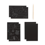 Mini kit "Scratch & Scribble" Peces Amigables
