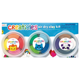 Set de 3 mini kit de arcilla de secado al aire