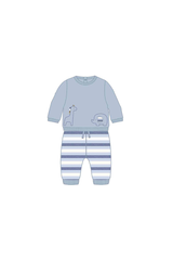 Conj. 2 piezas pantalon stripes elefante polar