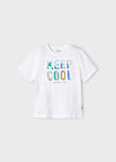 Camiseta m/c embossed "keep cool"